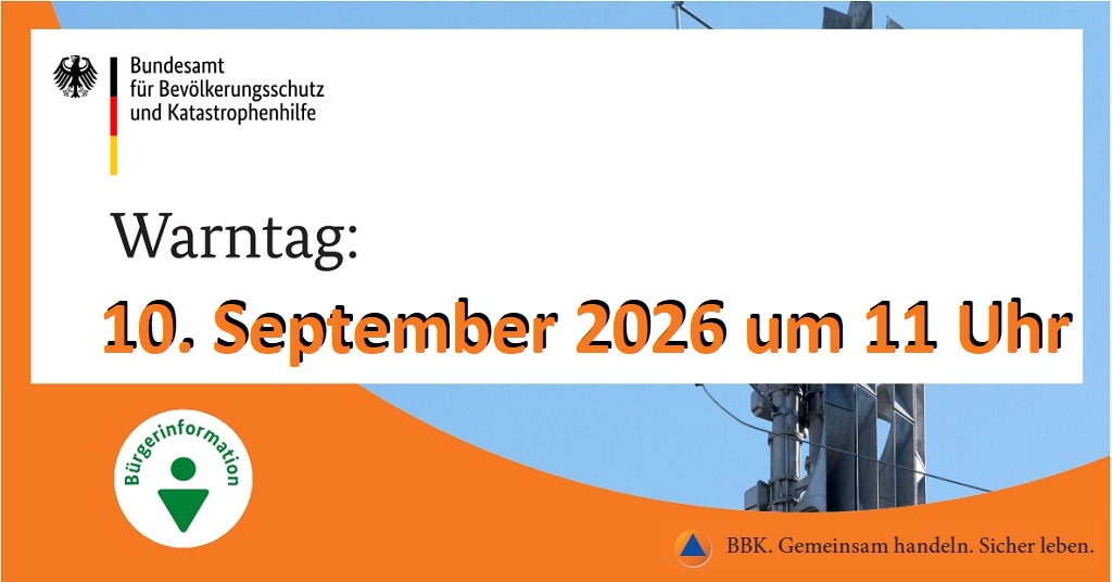 Bundesweiter Warntag 2026