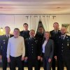 Kommandantenwahl, von links: KBI Günter Deller, Pfarrer Konrad Eder, Neugewählter stv. Kdt Andreas Sterr jun., Kdt Armin Knapp, 1Vorst Andreas Sterr, BGMin Birgit Gatz, 2Vorst. Martin Hörndl, bisheriger stv Kdt und neuer 2.ter Kassier Benedikt Nöth